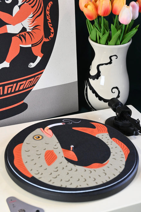 "Fishtown" Vinyl Record Slipmat Turntable Accessory