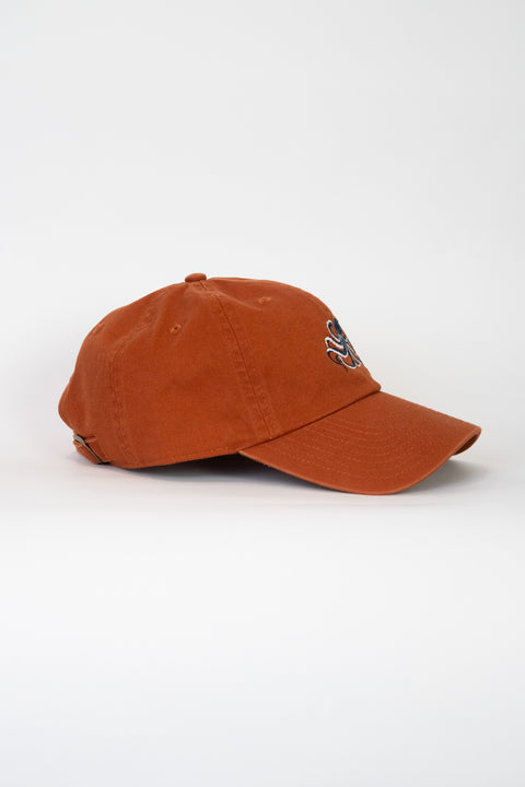 June Drop Burnt Orange Octopus Baseball Cap