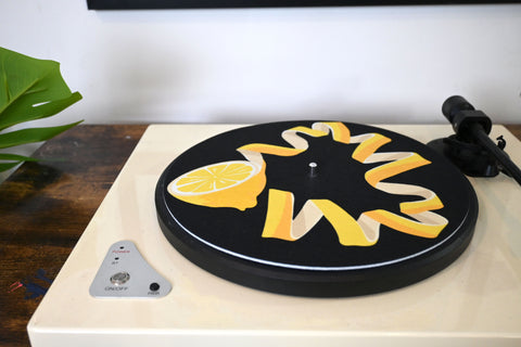 "Lemon Twist" Vinyl Record Slipmat