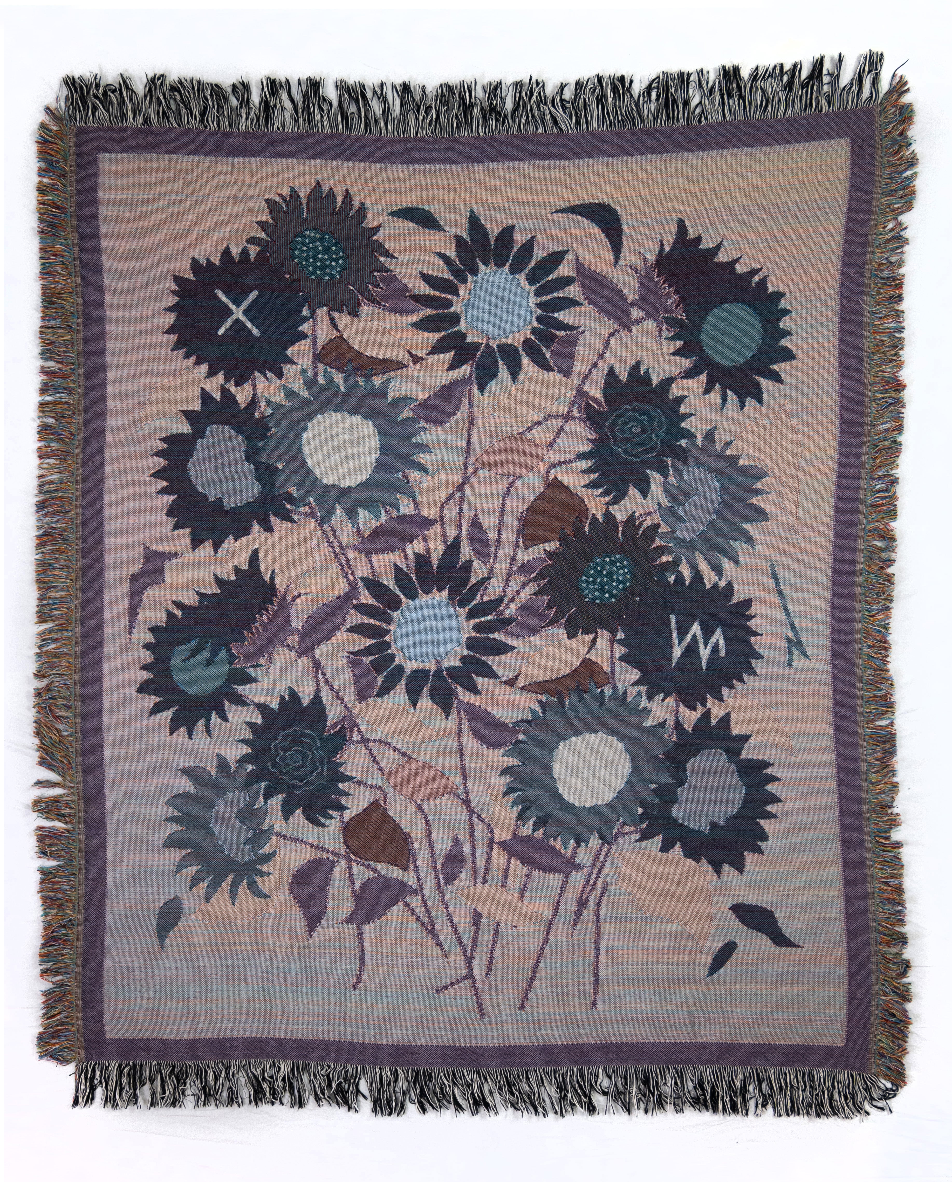 "Sunflower Bouquet" Woven Throw Blanket-5