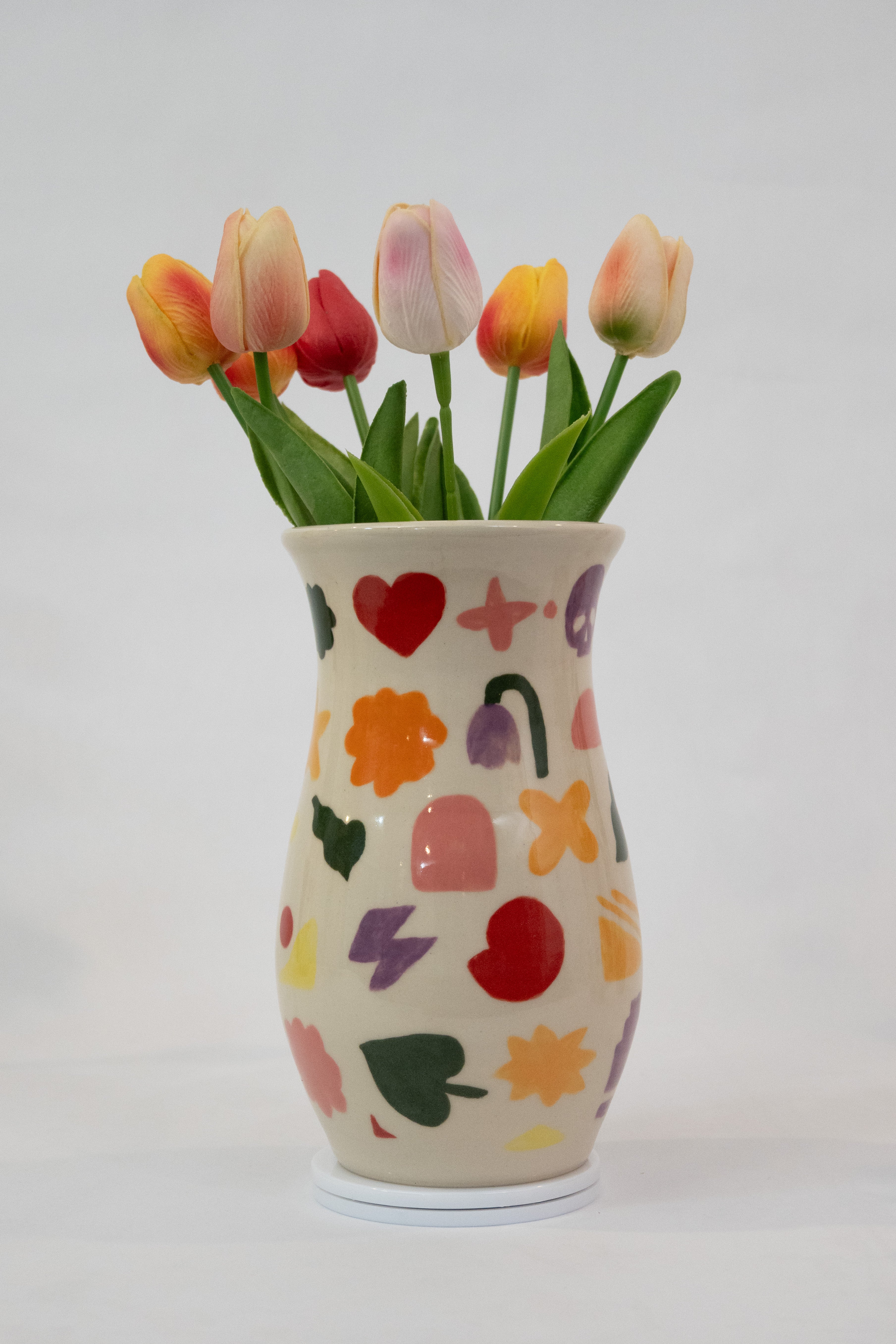 Ceramic "June Drop Wingdings" Vase